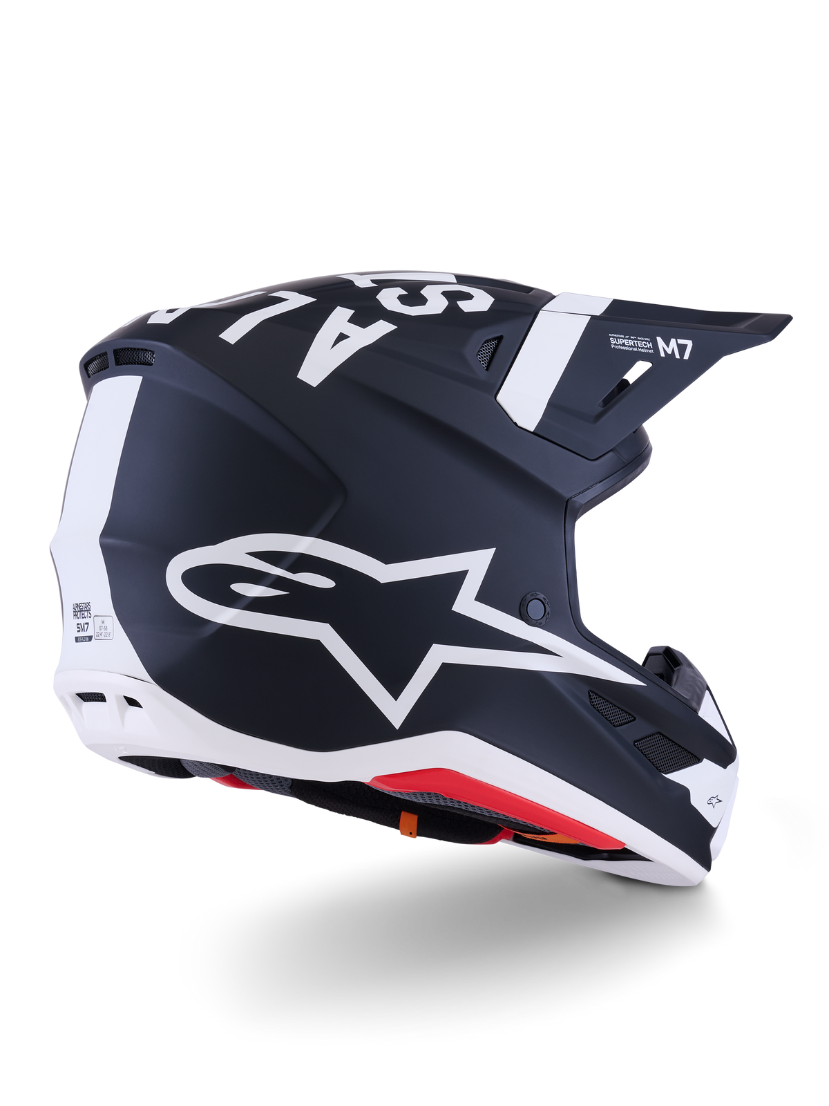 Sm7 Dasher Helmet Blk/Wht Matt Xl