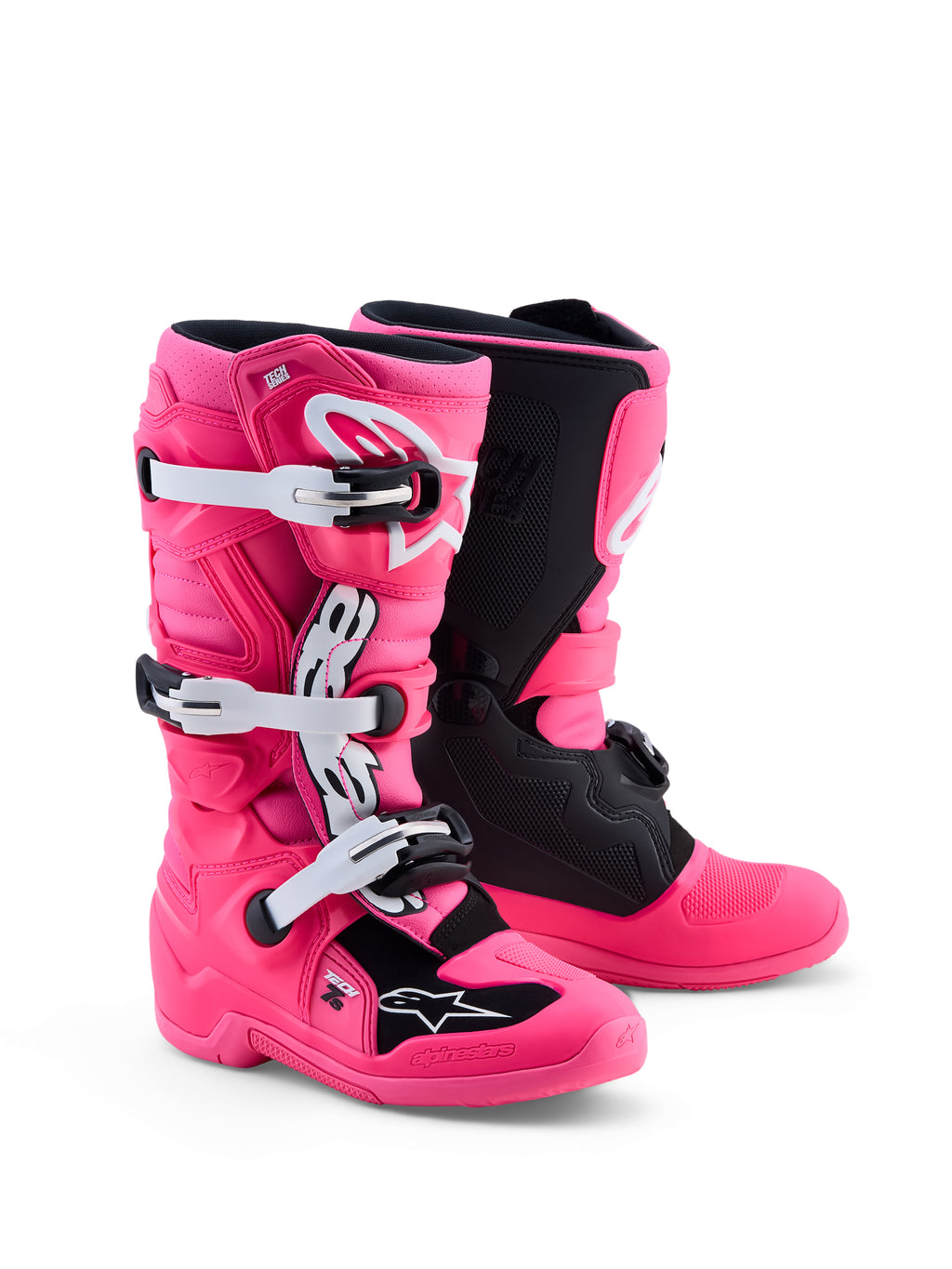 Tech 7s Boots Pink Fluo/Blk/Wht 6