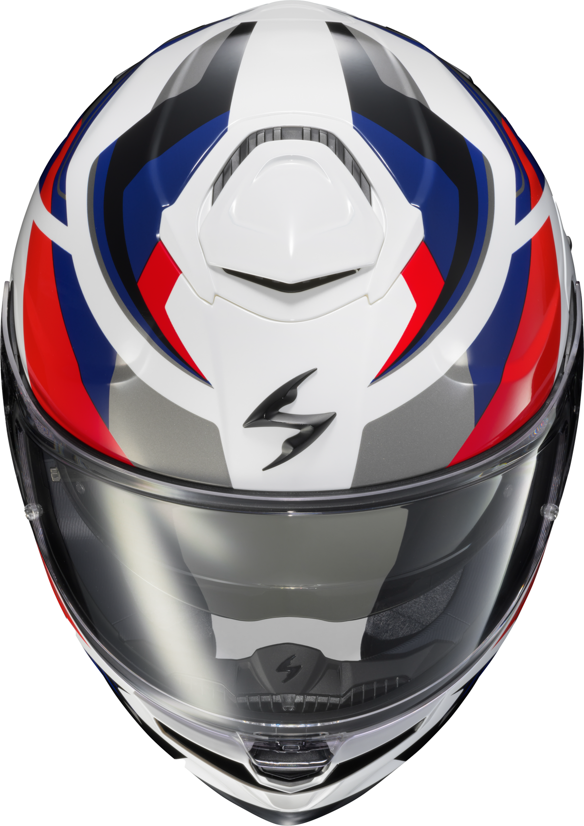 Exo Eclipse Full Face Helmet Lunar White/Red/Blue Xl