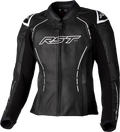 Ladies S1 Ce Jacket Black/White Leather Xs