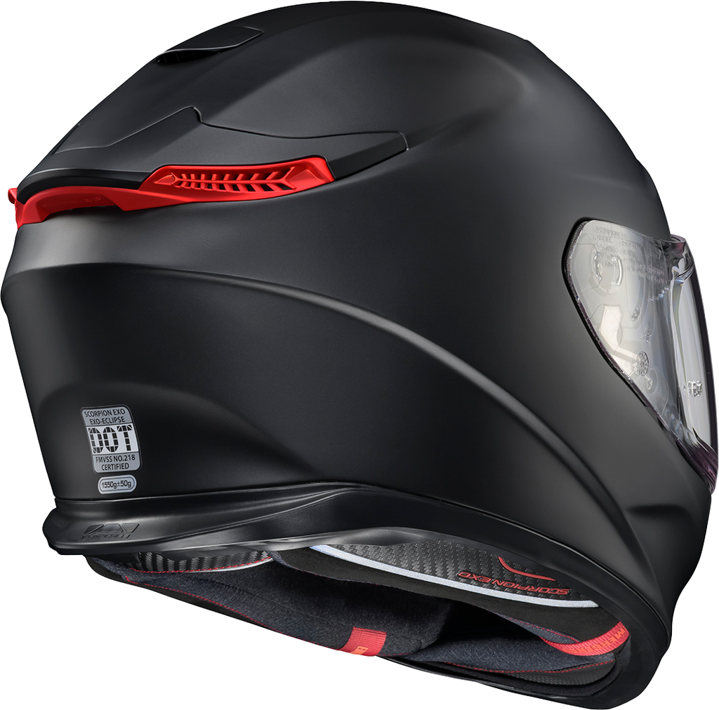 Exo Eclipse Full Face Helmet Matte Black Xs