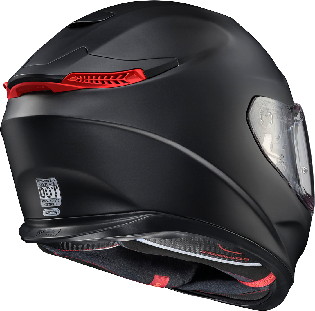 Exo Eclipse Full Face Helmet Matte Black Xs