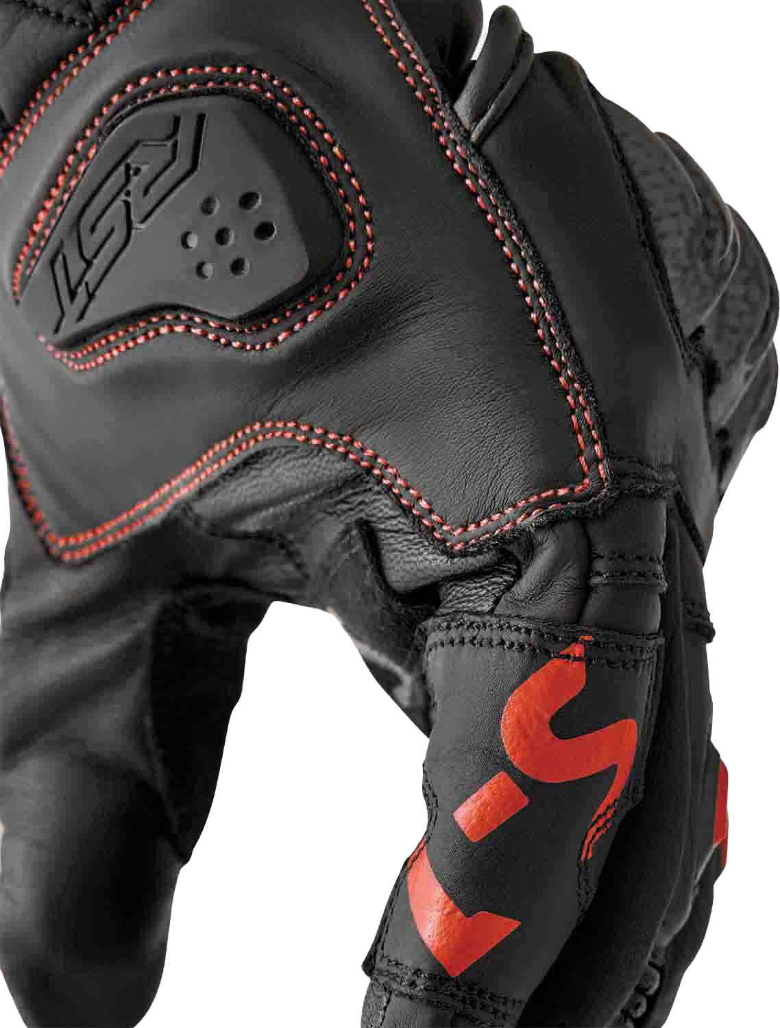 S1 Glove Blk/Red Leather 2xl