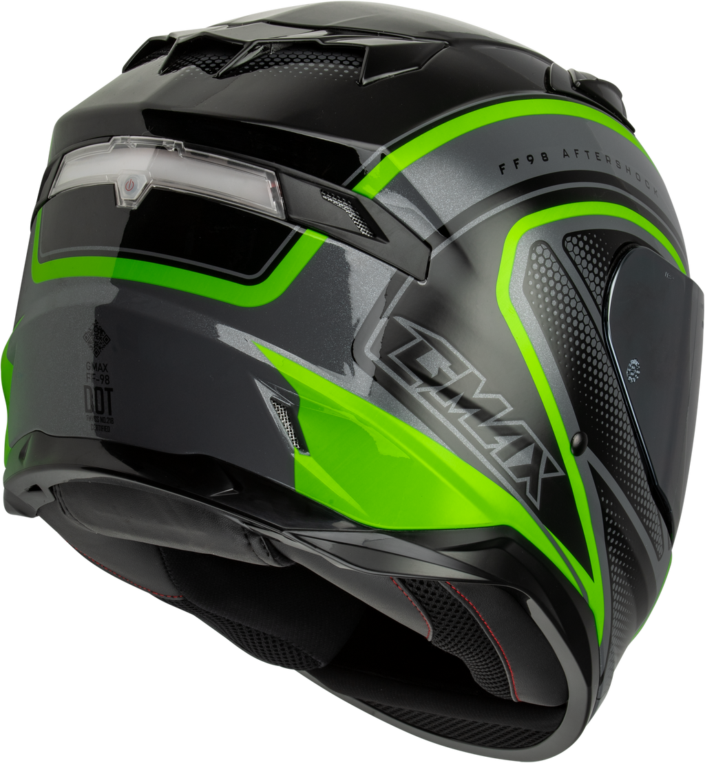 Ff 98 Aftershock Helmet Grey/Neon Green 3x