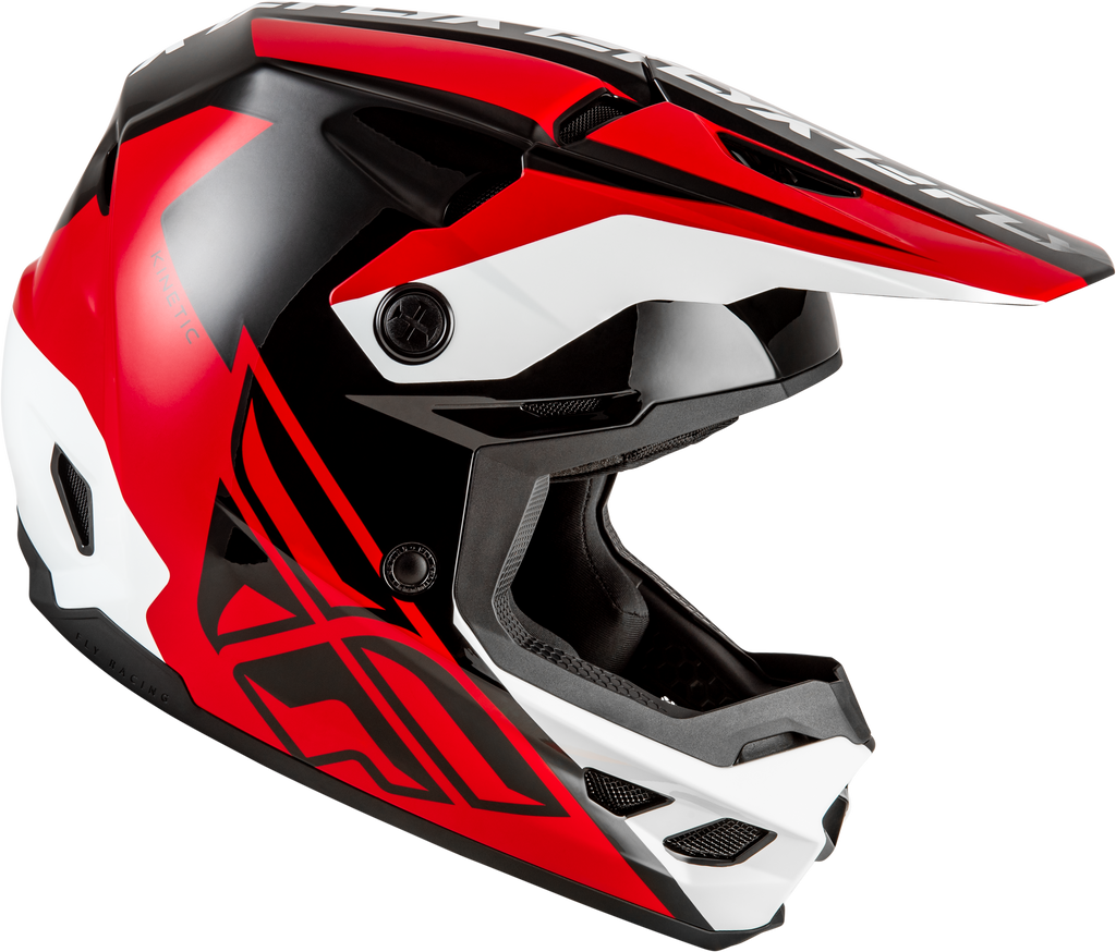 Kinetic Crest Helmet Red/Black/White 2x