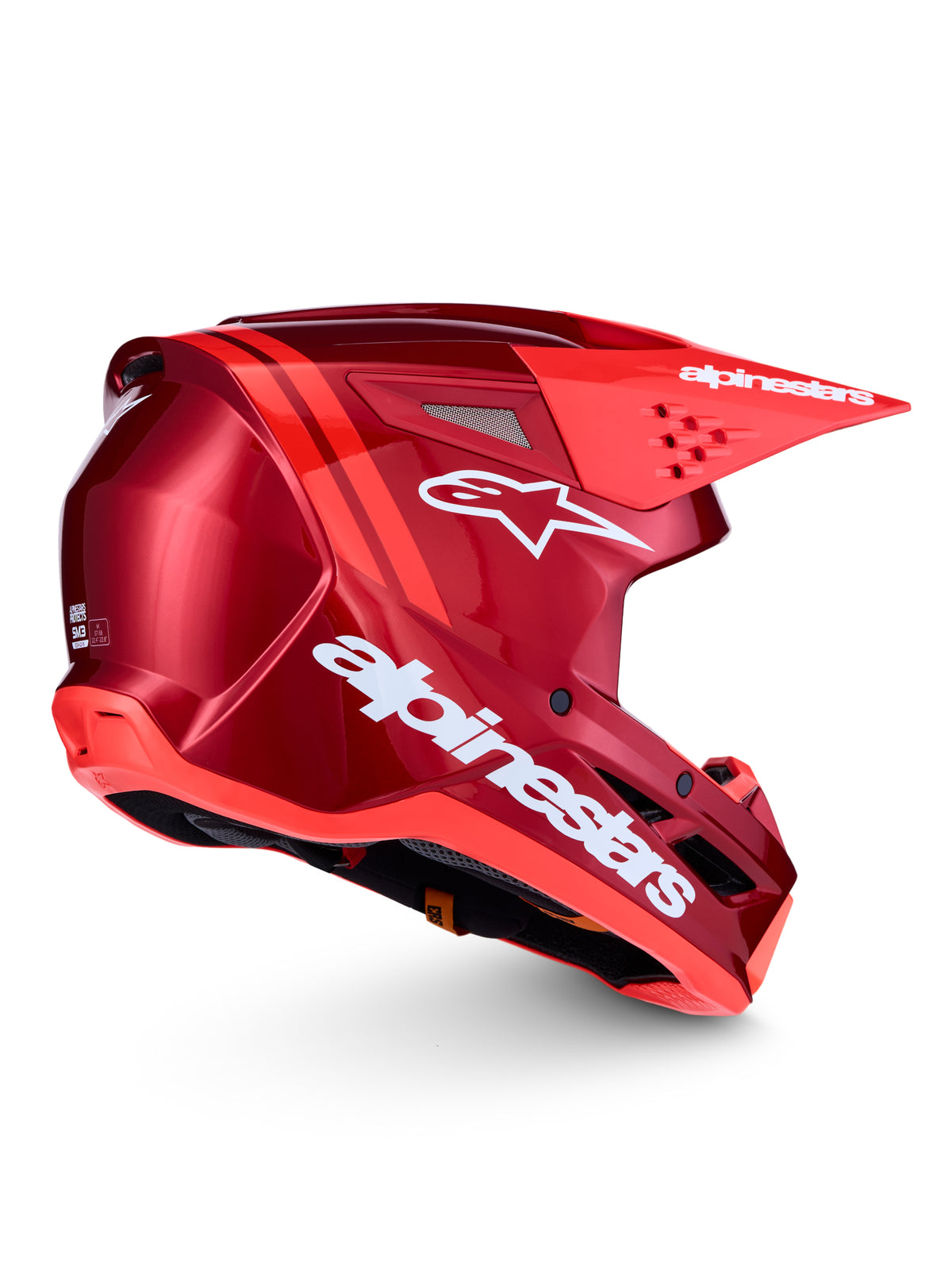 S M3 Radium Helmet Ece06/Dot Red Mot/Red Fl/Wht Gl Xl