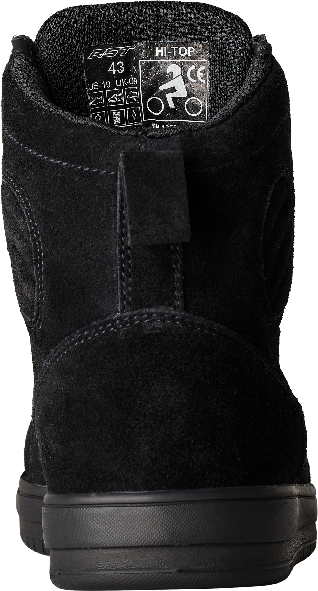 Hitop Moto Sneaker Ce Boot Black Suede  Sz 13