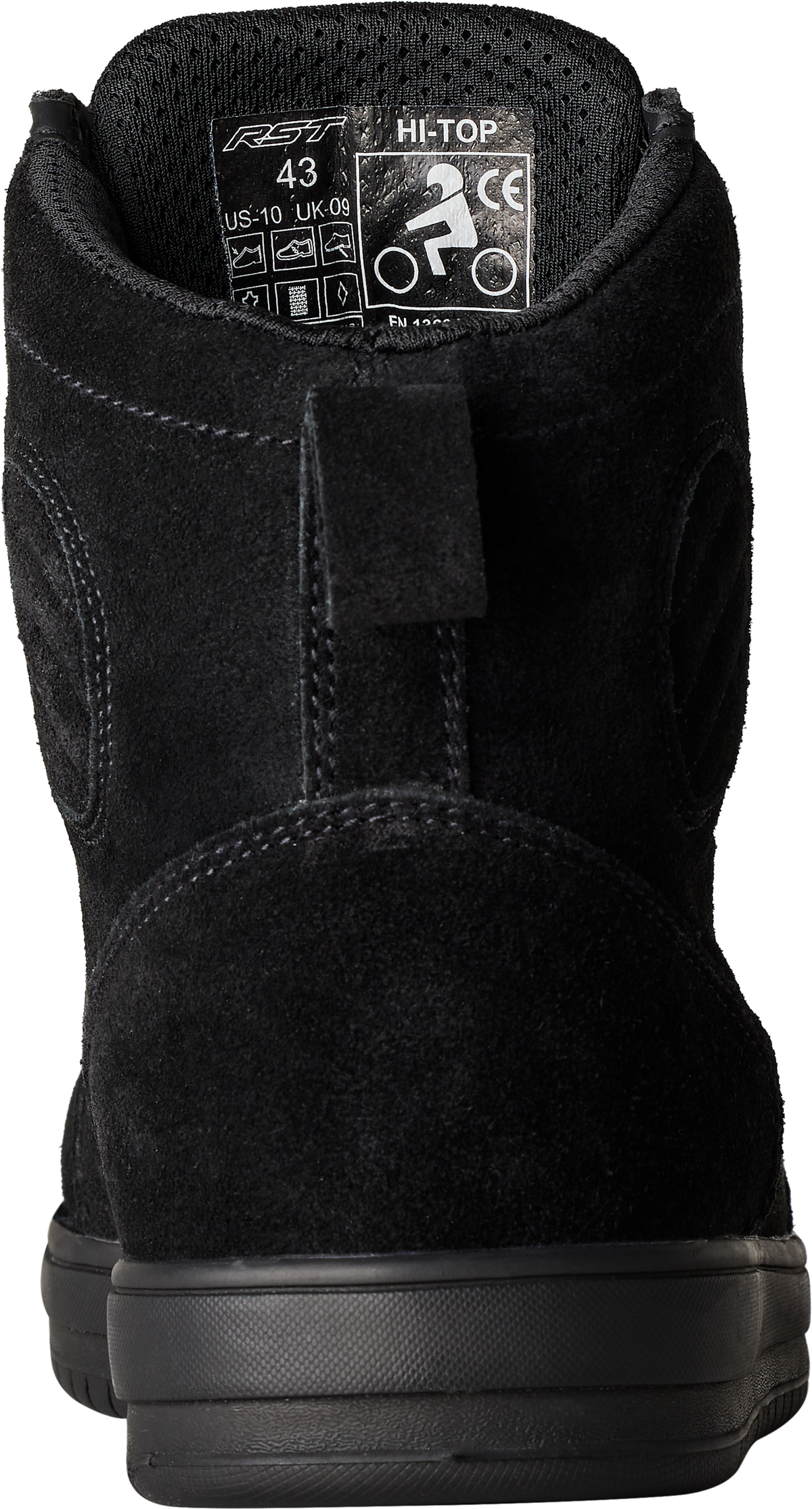 Hitop Moto Sneaker Ce Boot Black Suede  Sz 13