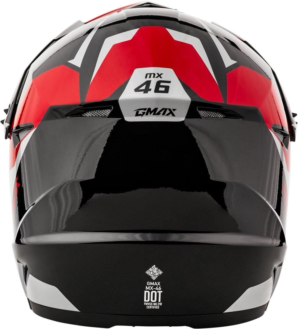 Youth Mx 46y Cyclus Helmet Black/Red Ym