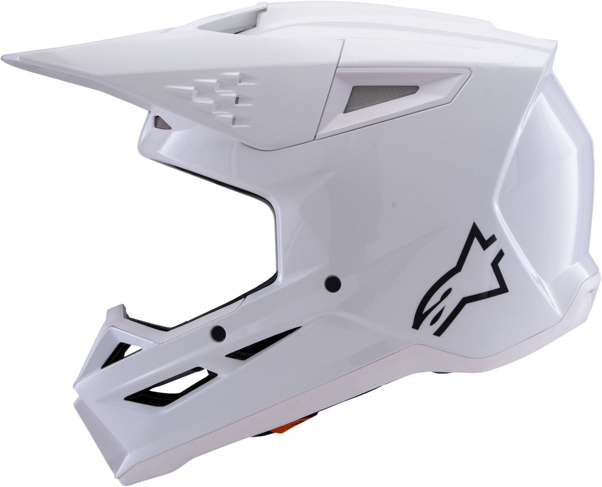 Sm3 Solid Helmet White Glossy Xl