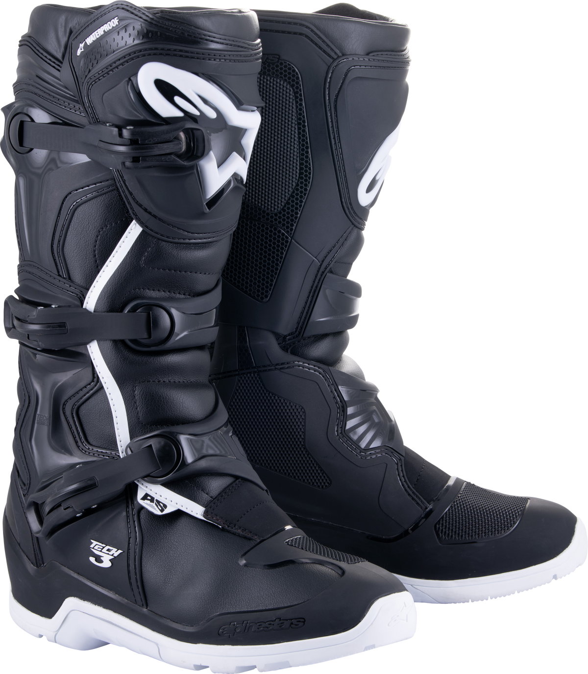 Tech 3 Enduro Wtrprf Boots Black/White Sz 9