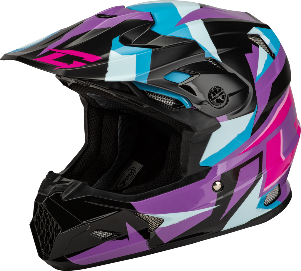 Mx 96 Splinter Helmet Black/Purple/Blue Sm