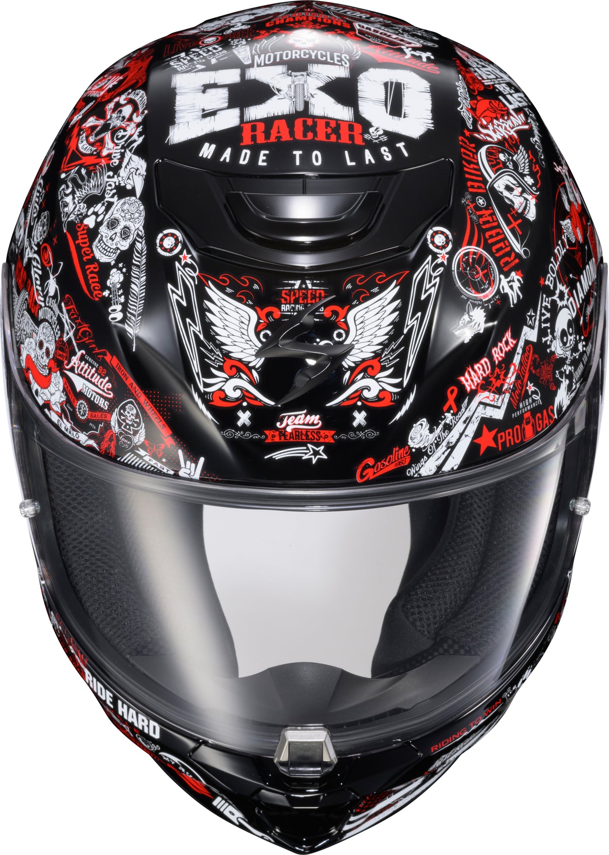 Exo R330 Full Face Helmet Shake 2 Red Xl
