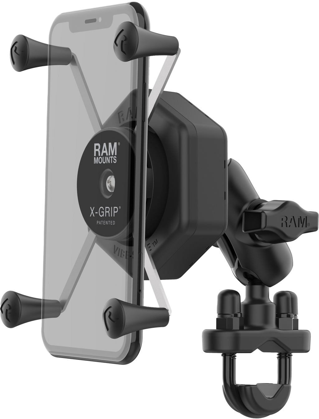 X Grip Vibe Safe L Phone Mount With U Bolt Base Short