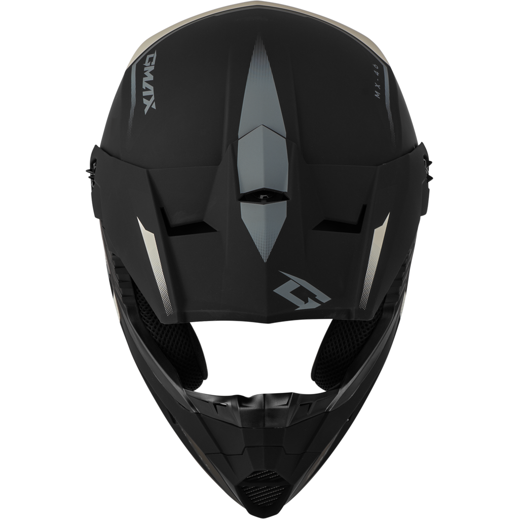 Mx 46 Compound Helmet Matte Black/Grey/White Lg