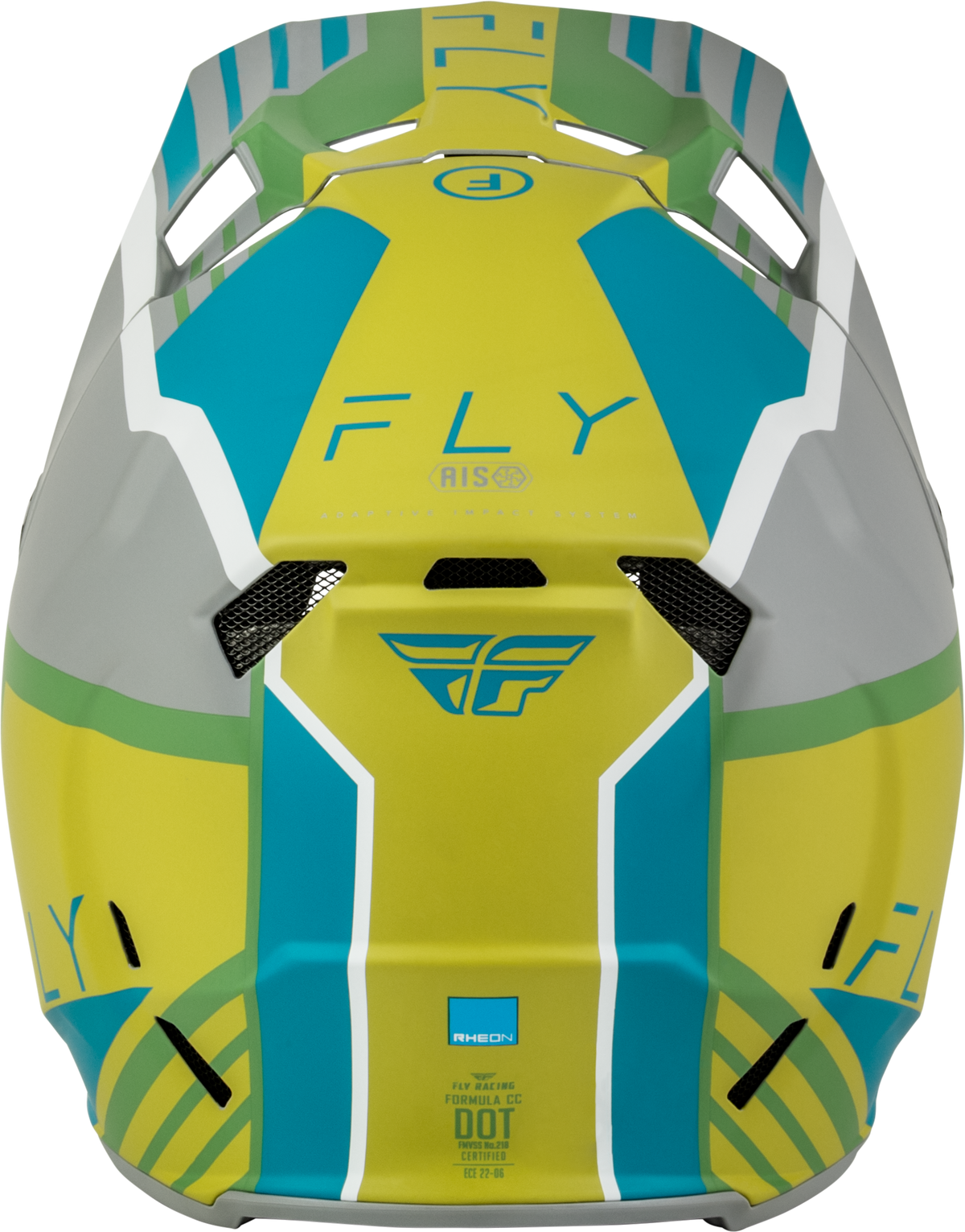 Formula Cc Strike Helmet Matte Grey/Green/Teal Md