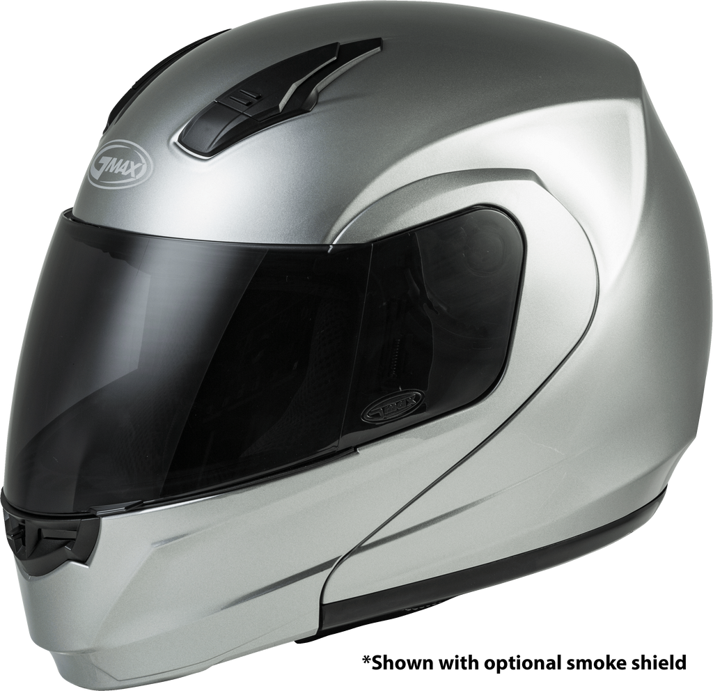 Md 04 Modular Helmet Metallic Silver 2x