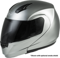 Md 04 Modular Helmet Metallic Silver 2x