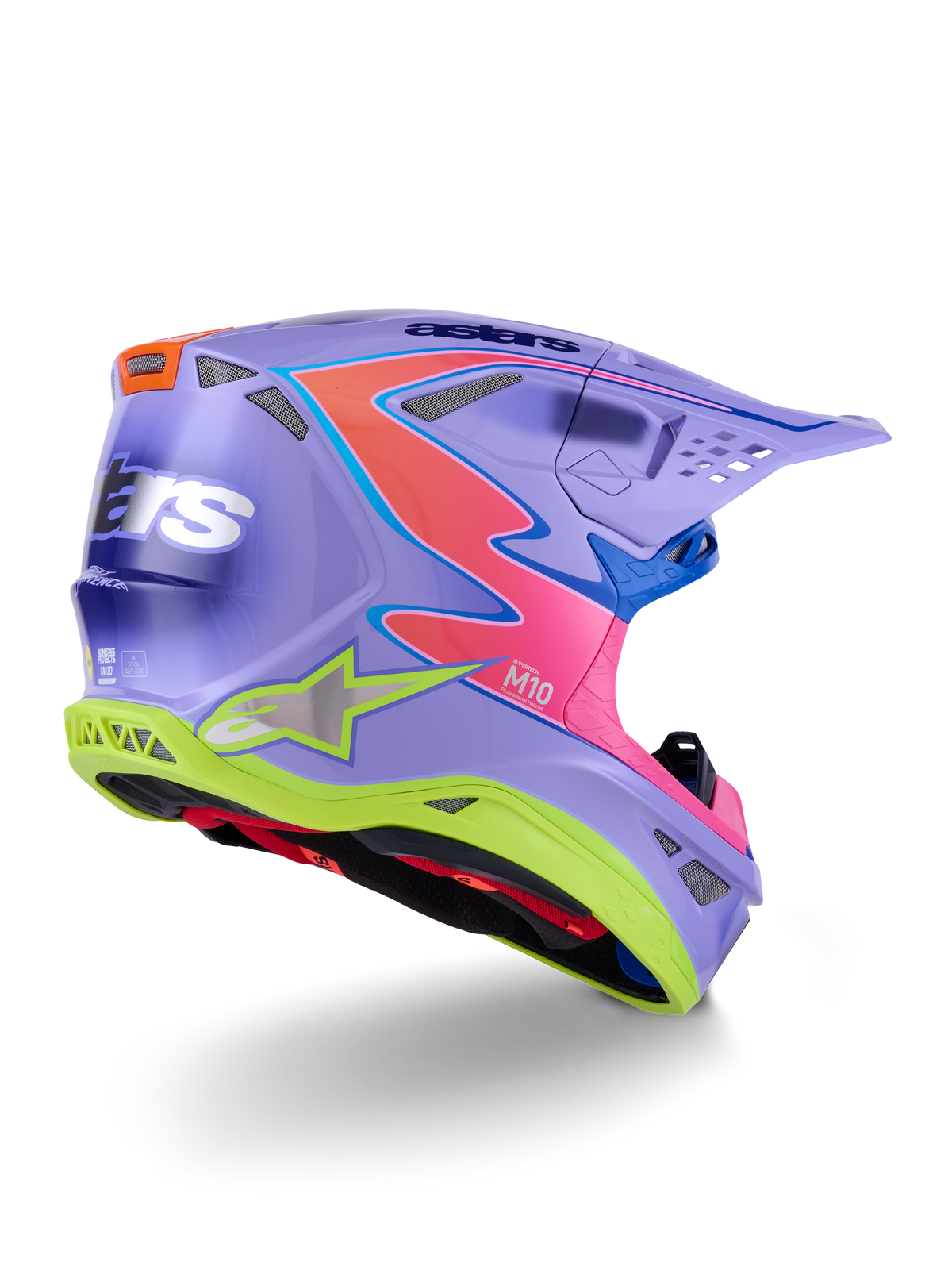 S M10 Jett Lawrence R01 Helmet Purp/Pnk Fluo/Ylw Fluo Gls Sm