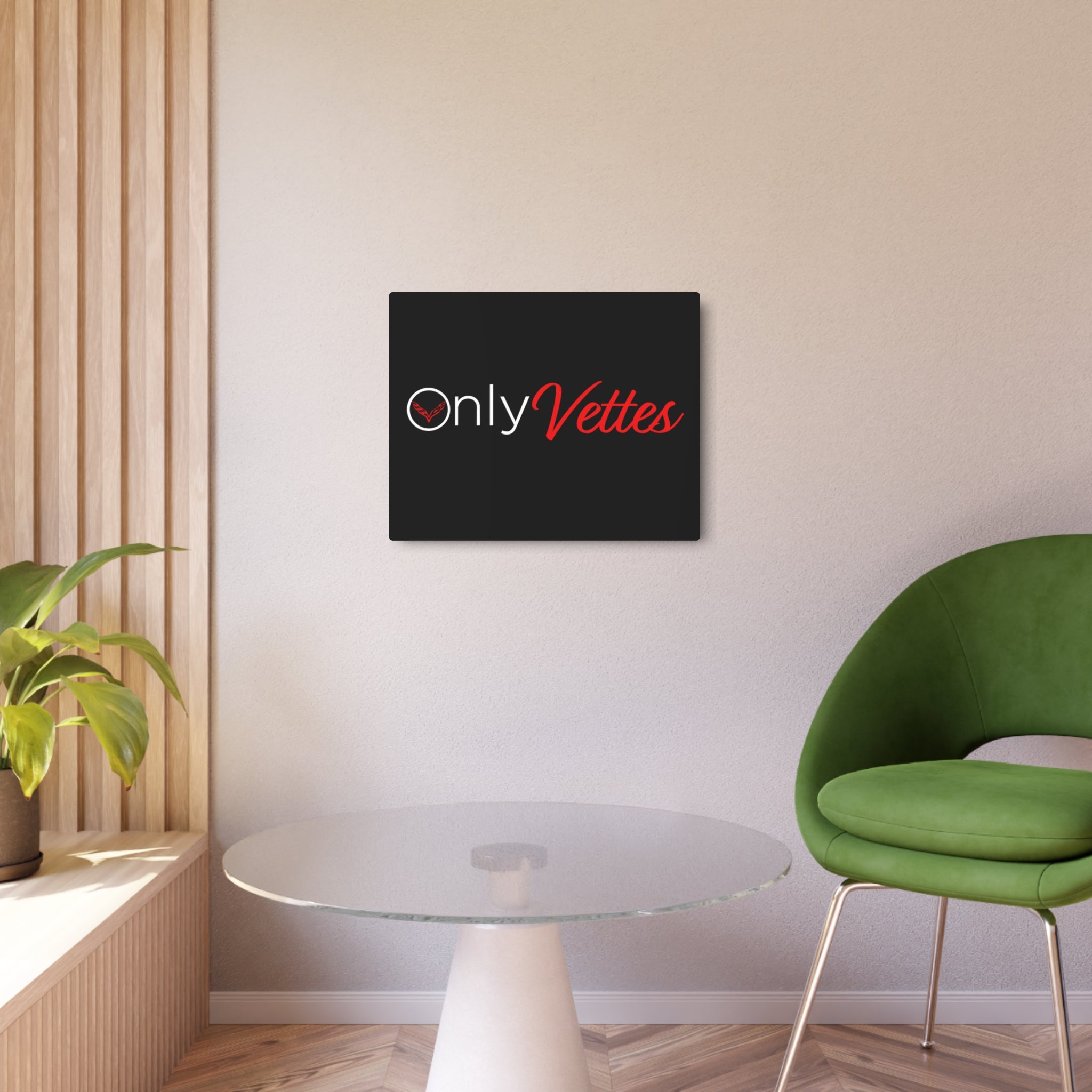 Only Vettes - Metal Art Sign