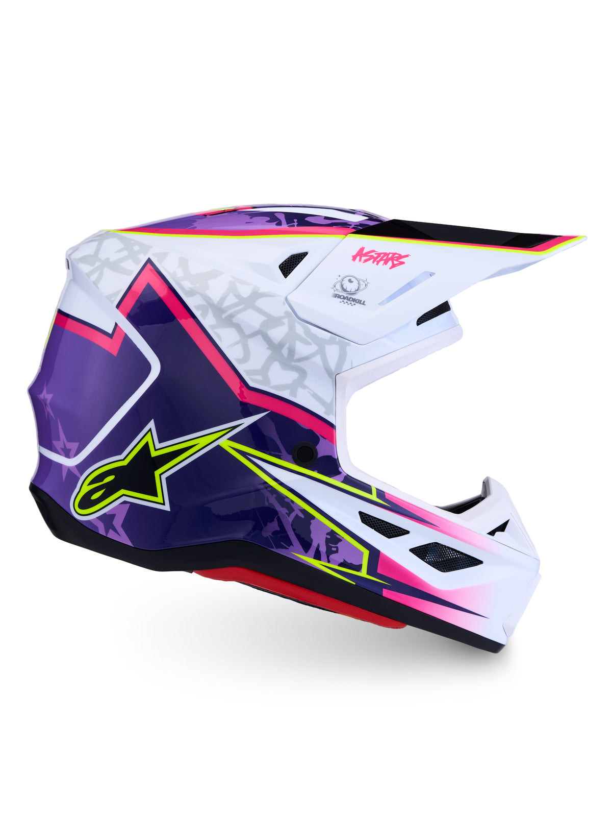 S M7 Blaster Helmet Ece06/Dot Prpl/Pink/Wht Glossy Xs