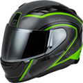 GMAX FF-98 Aftershock Helmet Grey/Neon Green
