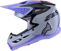 Jettson Sm3 Helmet Gry/Purp/Blk Glossy 2x