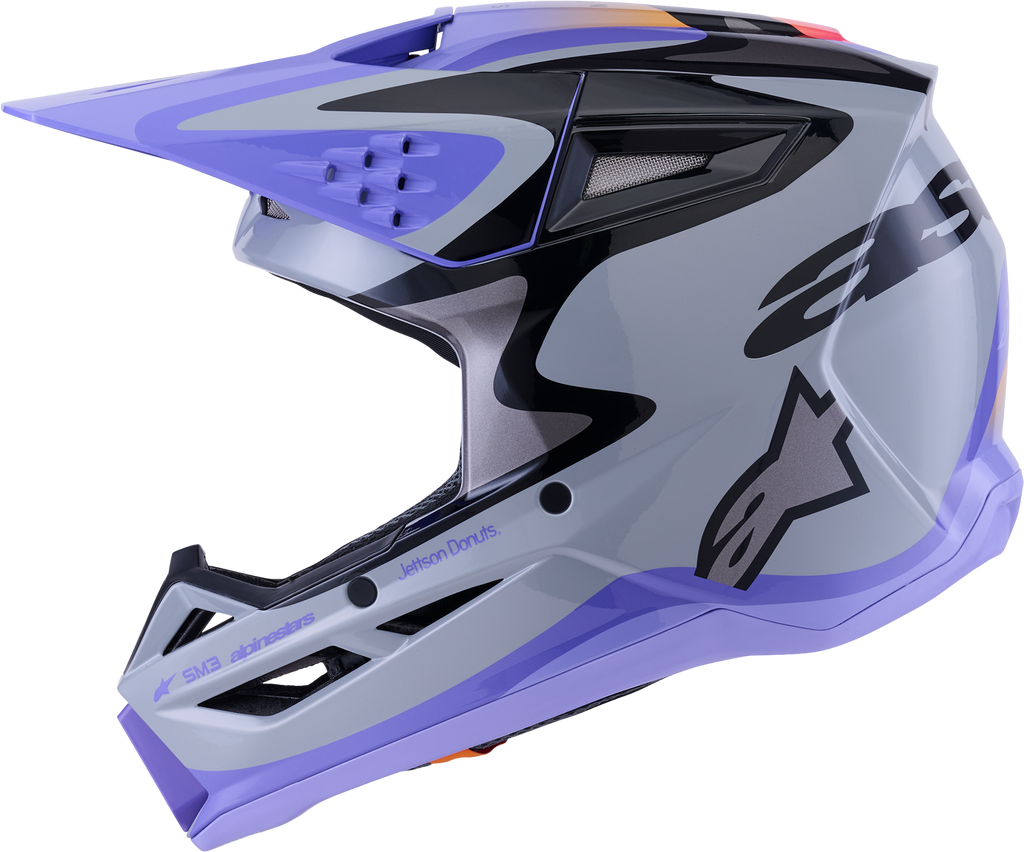 Jettson Sm3 Helmet Gry/Purp/Blk Glossy Xs