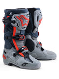Tech 10 Enduro Boots Mid Gry/Drk Gry/Red Fluo 11