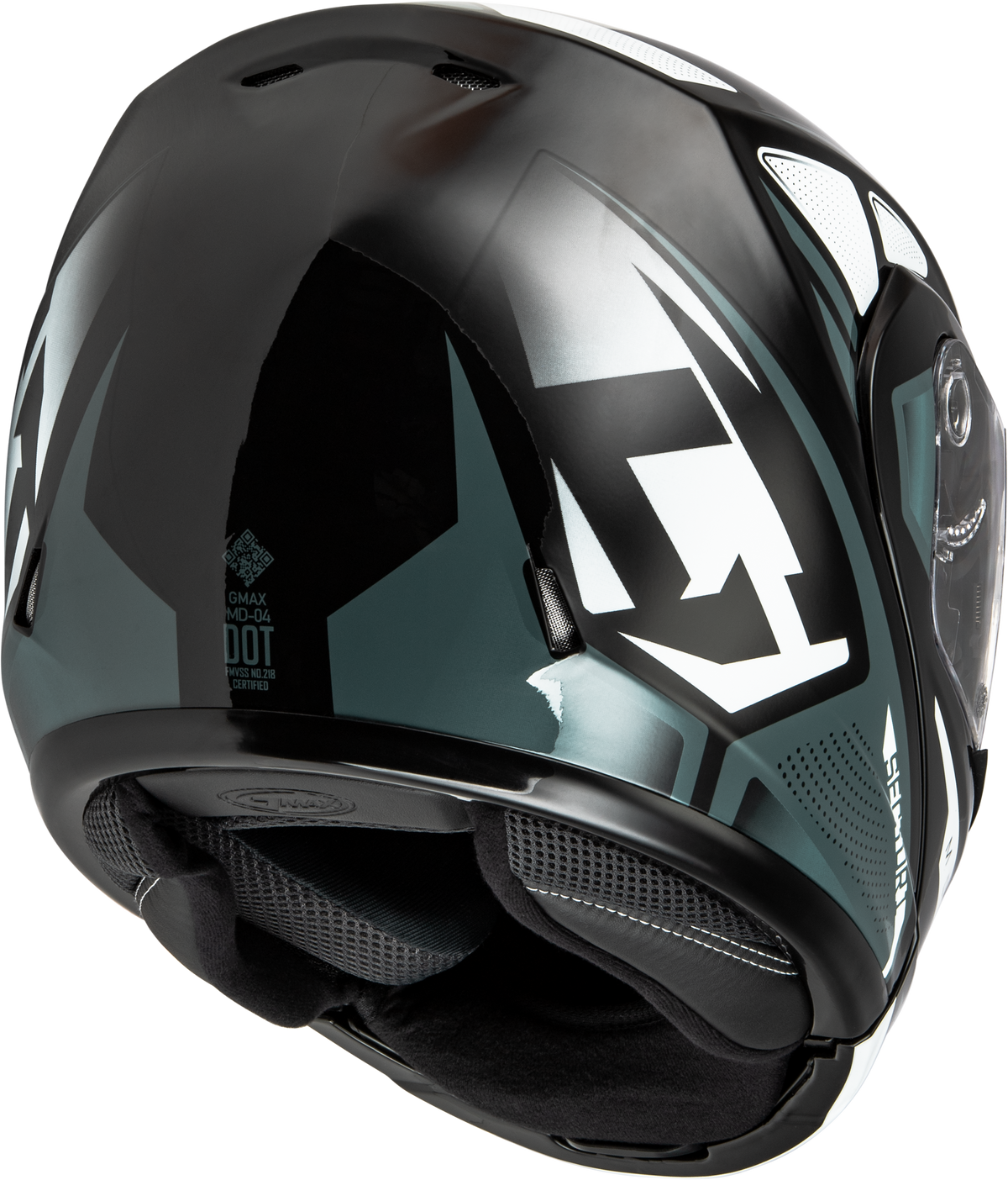 Md 04 Sector Helmet Black/Silver Sm