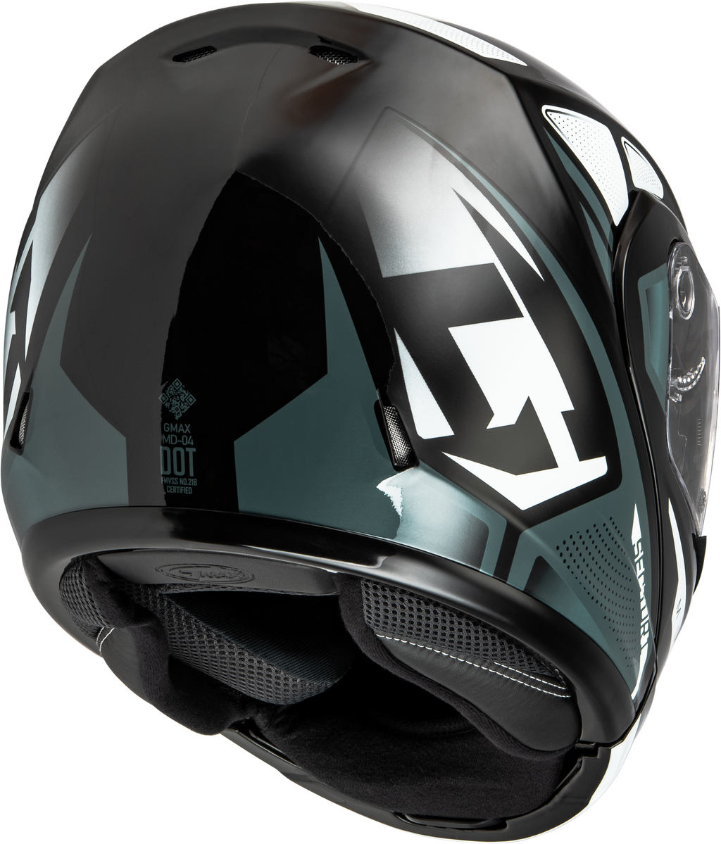 Md 04 Sector Helmet Black/Silver Xs
