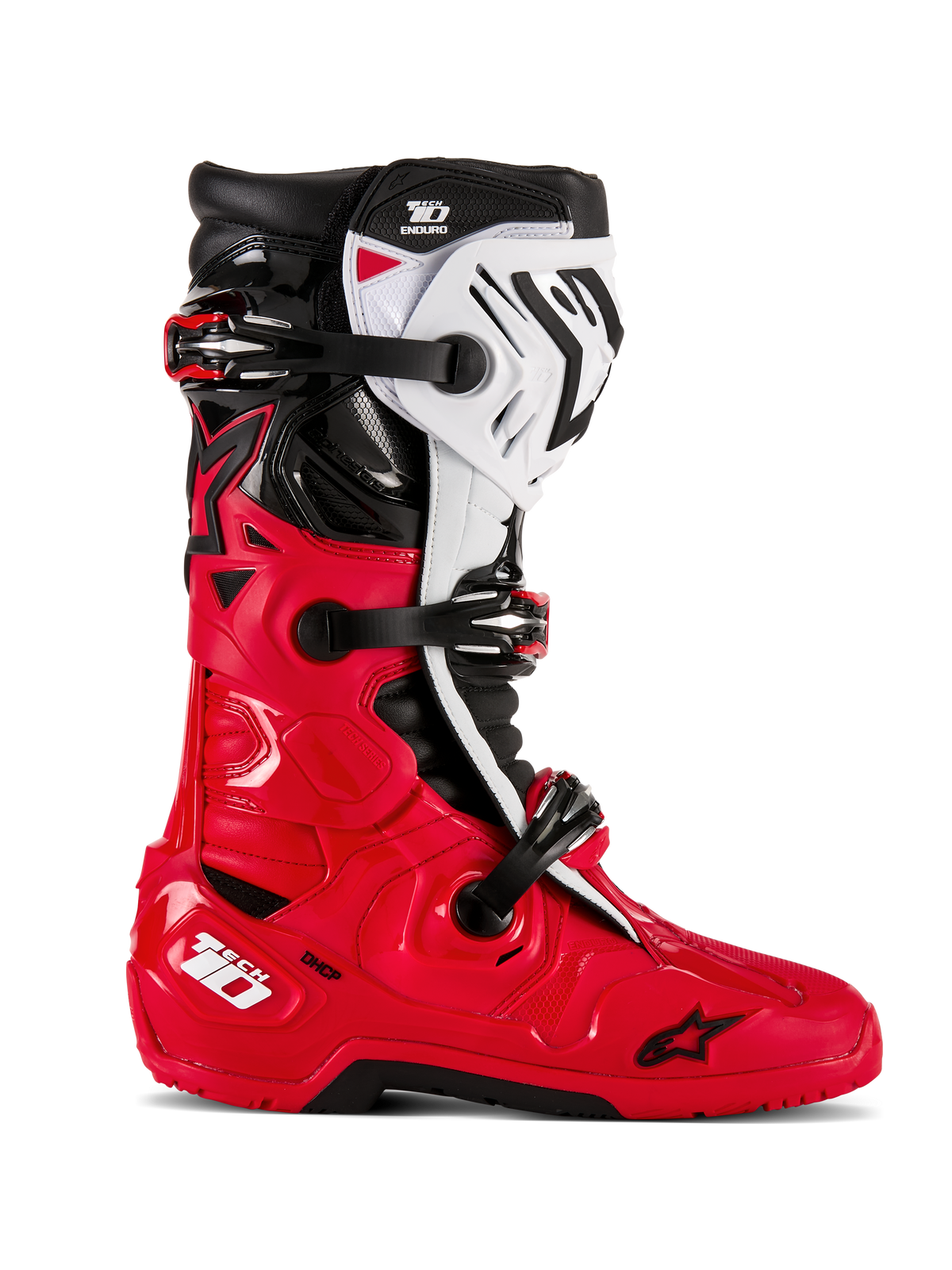 Tech 10 Enduro Boots Bright Red/Black/White 7