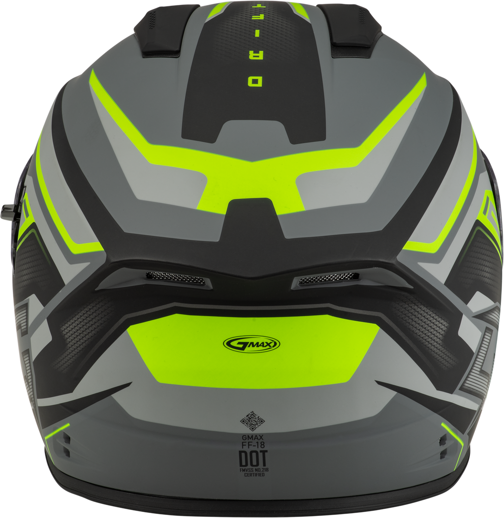 Ff 18 Drift Helmet Matte Grey/Hi Viz Md