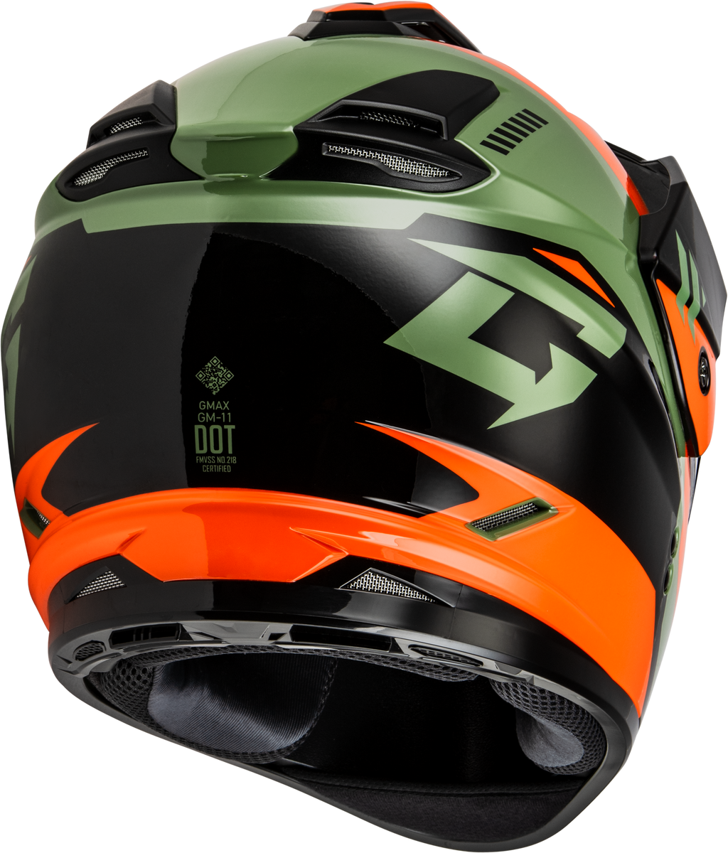 Gm 11 Ronin Helmet Orange/Green/Black 2x