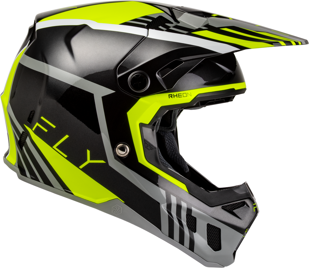 Youth Formula Cc Strike Helmet Grey/Black/Hi Vis Yl