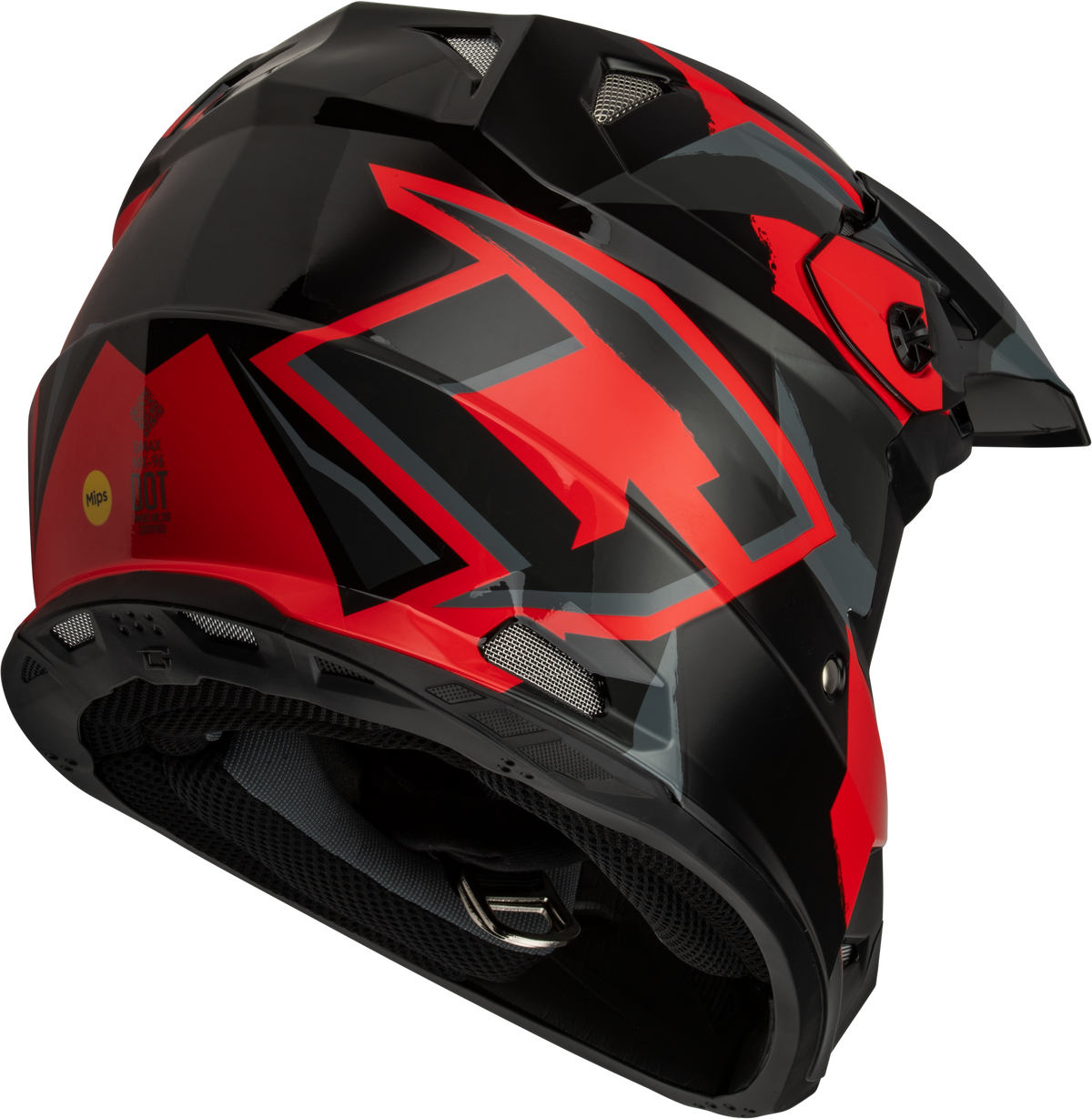 Mx 96 Splinter Helmet Black/Red Xs