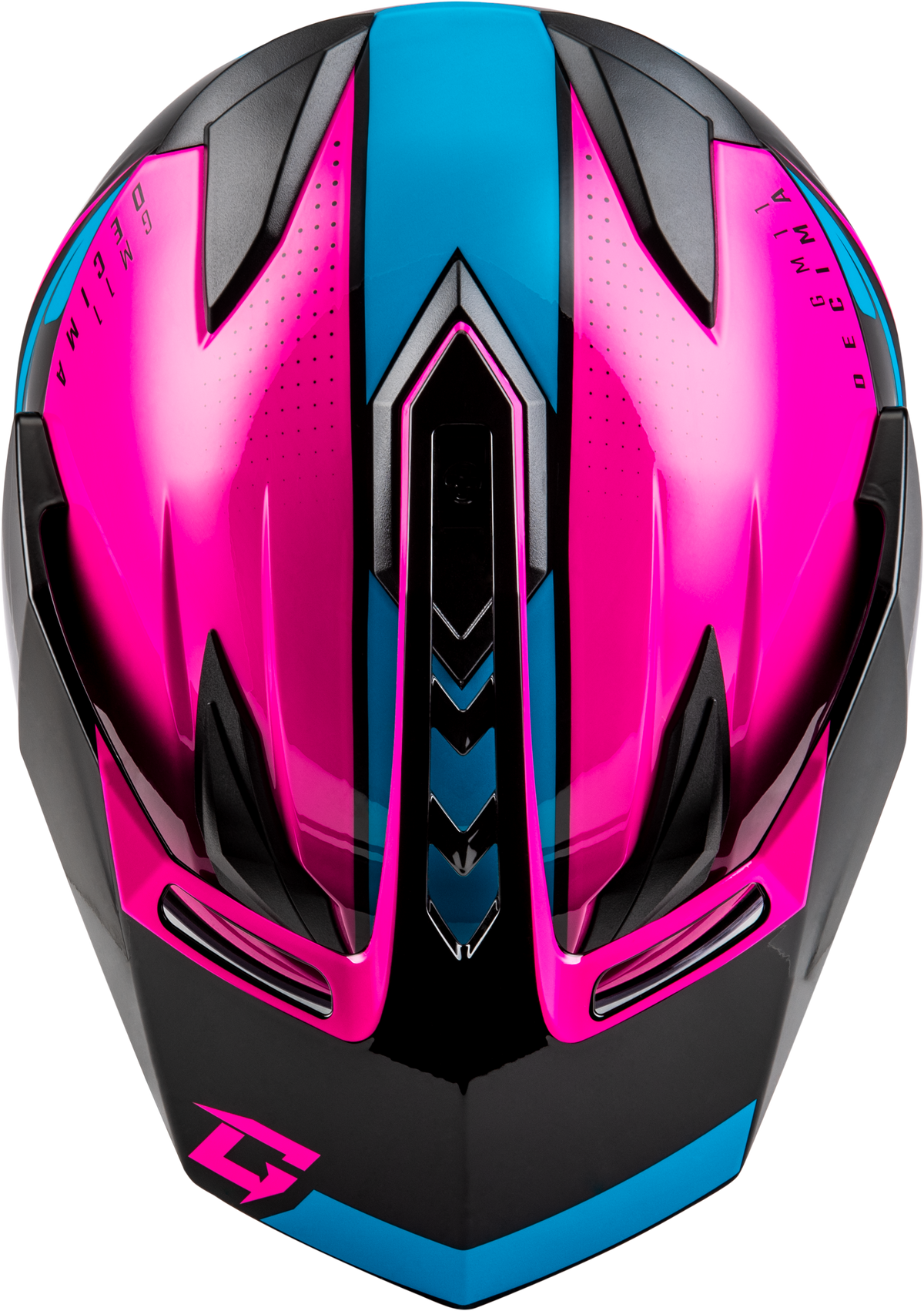 Gm 11 Decima Helmet Black/Pink/Blue Lg