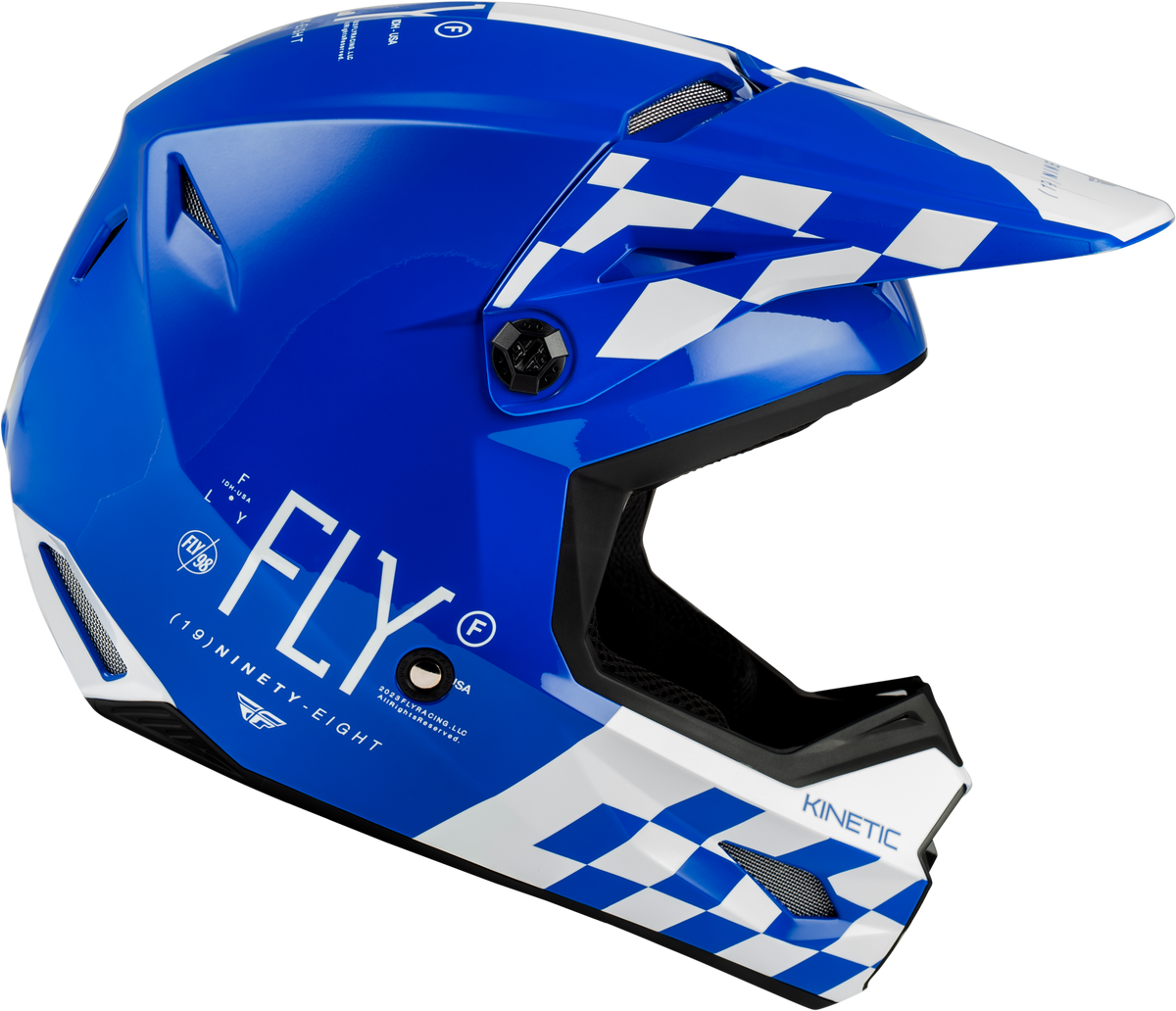 Kinetic Lite Rival Helmet Gloss Blue/White Xs