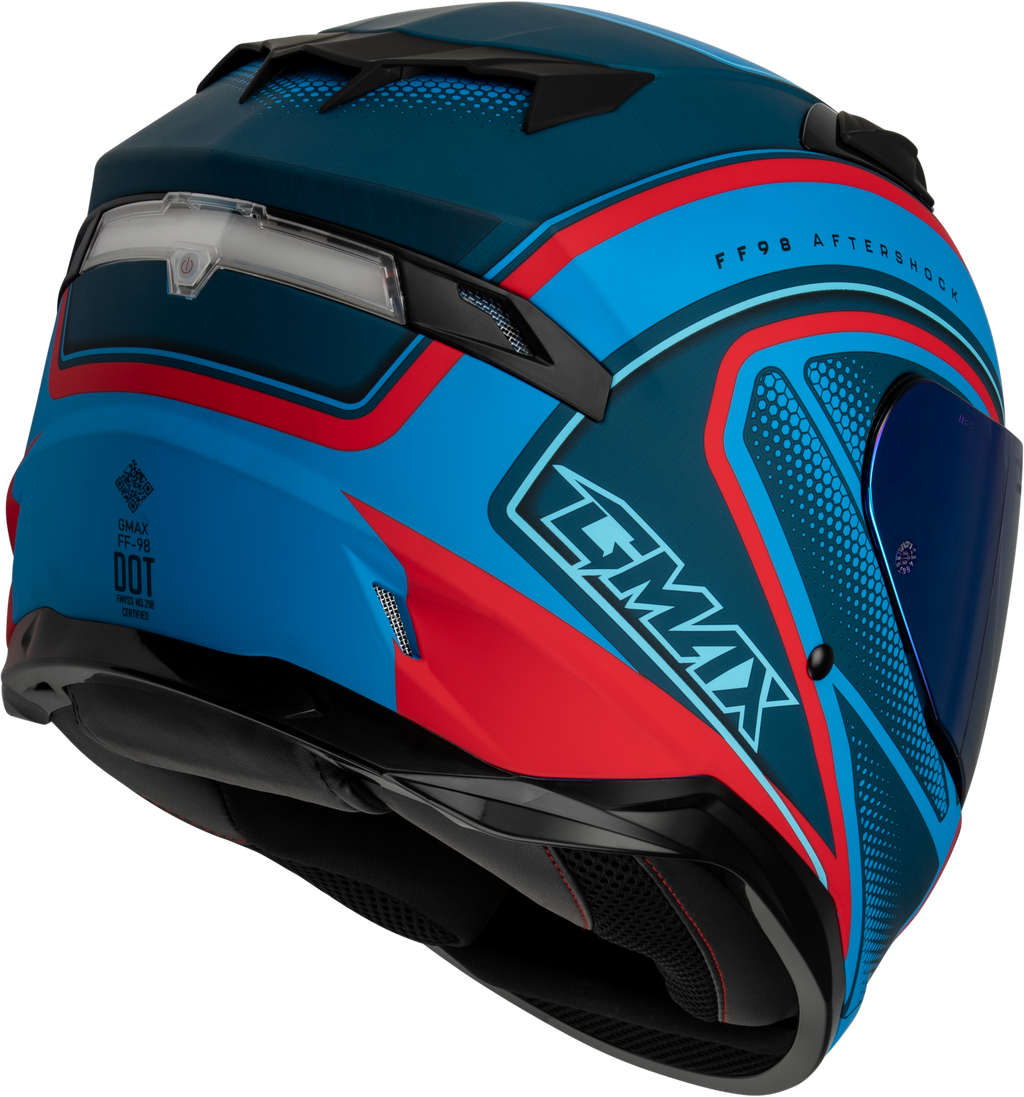 Ff 98 Aftershock Helmet Matte Blue/Red Xs