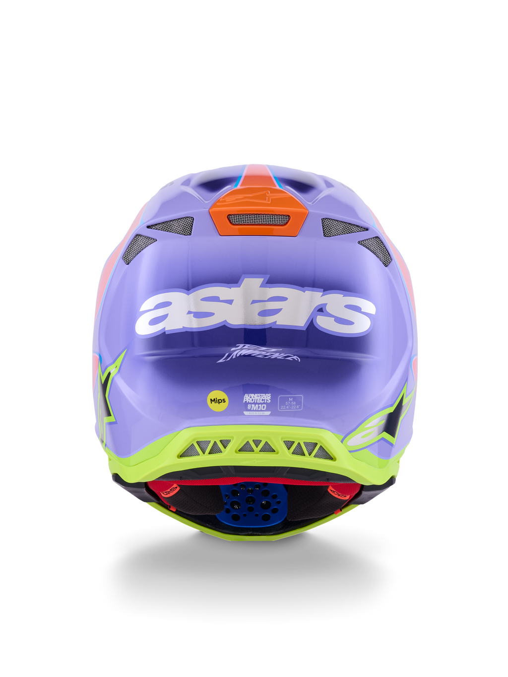 S M10 Jett Lawrence R01 Helmet Purp/Pnk Fluo/Ylw Fluo Gls Sm