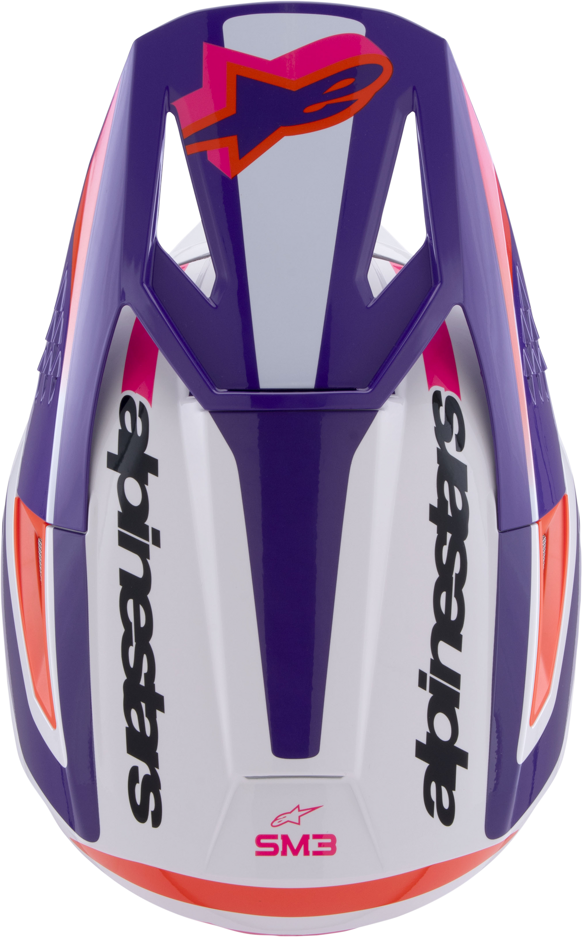 Sm3 Heat Helmet White/Purple/Pink Glossy Sm