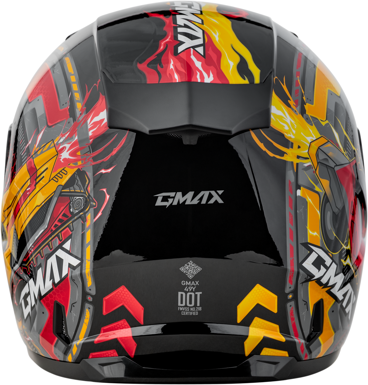 Youth Gm 49y Charge Helmet Black/Red/Yellow Yl