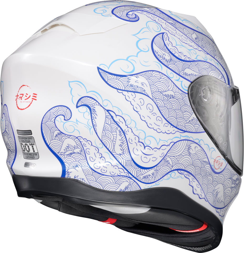 Exo T520 Helmet Nama Shimi White/Blue Xs