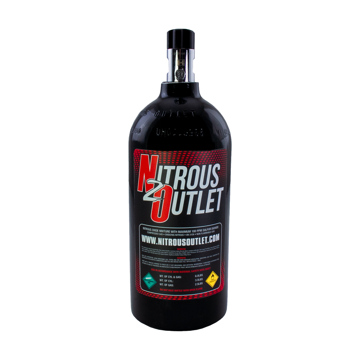 Nitrous Outlet Powersports 2.5lb Bottle