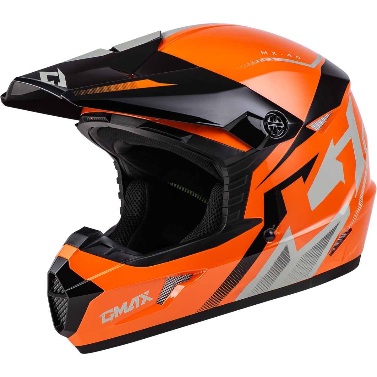 Mx 46 Compound Helmet Orange/Black/Grey Xs
