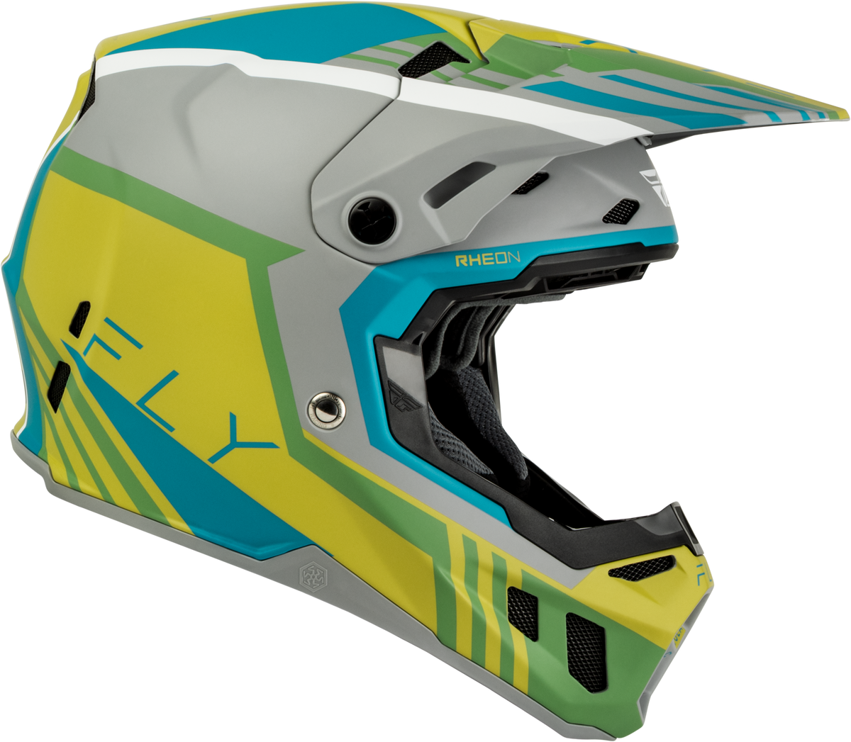 Formula Cc Strike Helmet Matte Grey/Green/Teal Sm