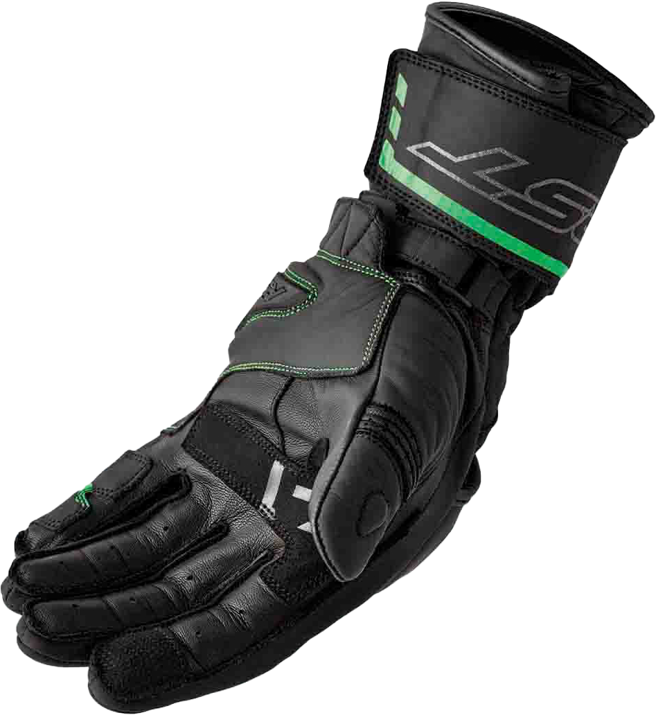 S1 Glove Blk/Flo Green Leather 2xl