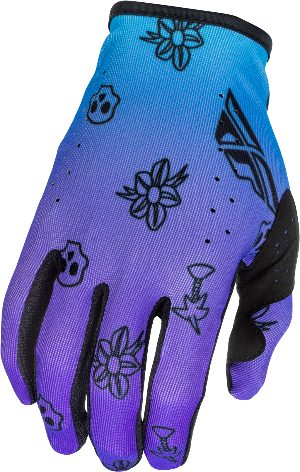 Lite Outline Gloves Purple/Blue/Black Lg