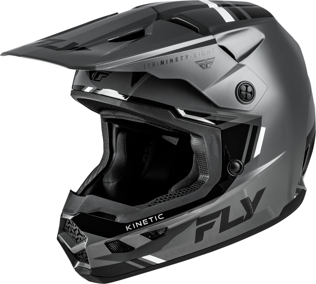 Kinetic Verdict Helmet Grey/Black/White Lg