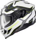 Exo T520 Full Face Helmet Zuse White/Hi Viz Xl